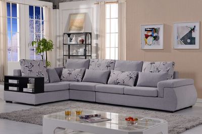 普尼狄現(xiàn)代簡約時(shí)尚布藝轉(zhuǎn)角沙發(fā) 大小戶型皆宜，拆洗設(shè)計(jì)更貼心